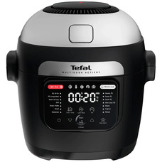 Аерогриль-мультиварка Tefal Multicook Actifry MY741CF1, 6 л, 1334 Вт, 14 програм, сенсорне керування, керамічна чаша, чорний Зображення