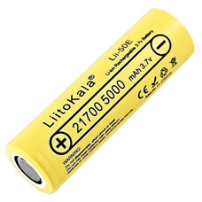 Акумулятор LiitoKala Lii-50E 21700 5000 мАгод Li-Ion Зображення