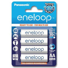 Акумулятор Panasonic Eneloop AA 1900 mAh Ni-MH, 4 шт. блистер Зображення