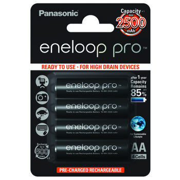 Акумулятор Panasonic Eneloop Pro AA 2500 mAh LSD Ni-MH, блістер 4 шт Зображення