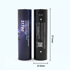 Акумулятор літієвий LiitoKala Type c-50T 5000 мАг USB Type-C 21700 Зображення