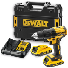 Аккумуляторная дрель-шуруповерт DeWALT DCD777D2T XR 18В 2x2А·ч бесщеточный, 65Нм, кейс Изображение