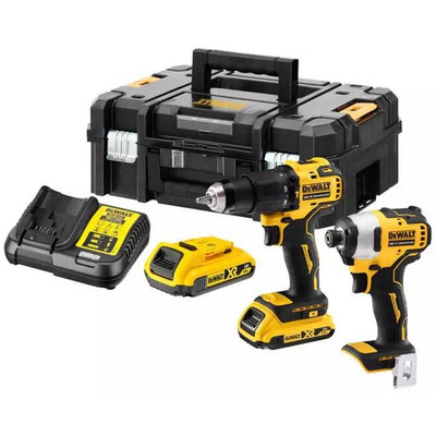 Акумуляторний набір інструментів DeWALT DCK2062D2T 18В XR, дриль-шурупокрут і ударний шурупокрут, 2 акумулятори, кейс Зображення