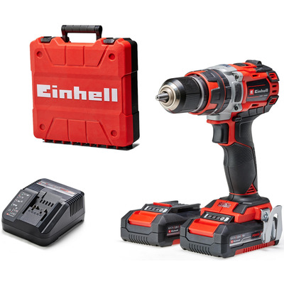 Аккумуляторная ударная дрель-шуруповёрт Einhell TP-CD 18/50 Li-i BL, 2x2Ah, кейс, бесщеточный, 50 Нм Изображение