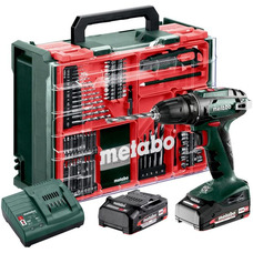 Аккумуляторная дрель-шуруповерт Metabo BS 18 Set 18В 2х2А·ч LED кейс Изображение