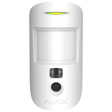 Бездротовий датчик руху Ajax HDR MotionCam PhOD, IP50, фото по запиту, білий Зображення