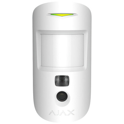 Беспроводной датчик движения Ajax HDR MotionCam PhOD, IP50, фото по запросу, белый Изображение