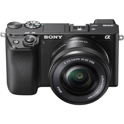 Бездзеркальна цифрова камера Sony Alpha 6100 з об'єктивом 16-50 мм, APS-C, 24.2 Мп, чорна Зображення