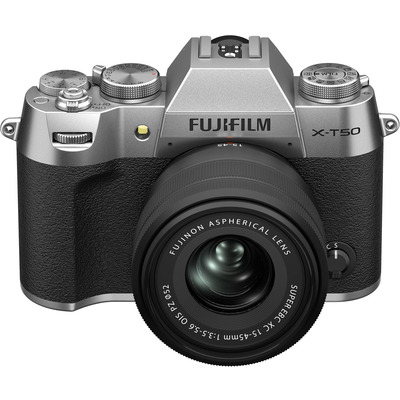 Бездзеркальна камера Fujifilm X-T50 Kit XC 15-45mm 40.2 Мп срібляста Зображення