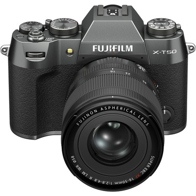 Беззеркальная камера Fujifilm X-T50 Kit XF16-50mm 40.2 Мп черный серый Изображение