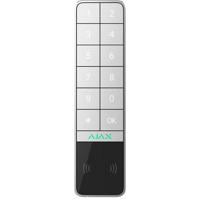 Беспроводная клавиатура Ajax KeyPad Outdoor Jeweller IP65, белая, 1700м Изображение