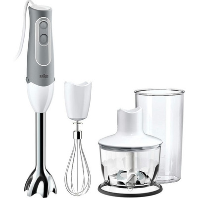 Блендер погружной Braun MQ535 Sauce, 600 Вт, SplashControl, EasyClick, бело-серый Изображение