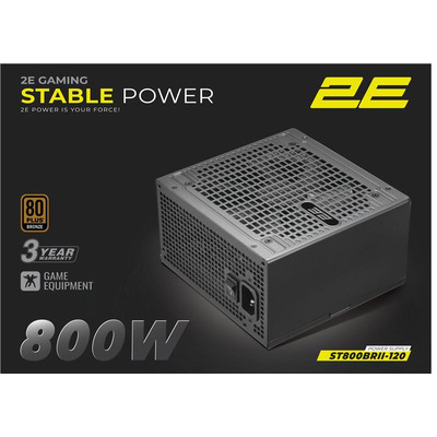 Блок живлення 2E Gaming Stable Power Pro ATX3.1 Gen5.0 800 Вт 80 Plus Bronze, чорний Зображення