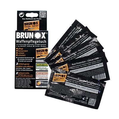 Серветки для догляду за зброєю BRUNOX Gun Care 5 шт (18×20 см) Зображення