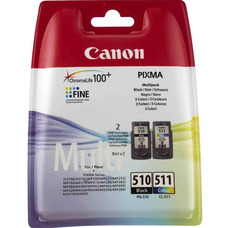 Набір картриджів Canon PG-510, CL-511 пігментний чорний та кольоровий Зображення