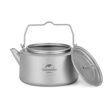 Чайник титановий Naturehike NH21CJ007 1 л легкий зі складною ручкою Зображення