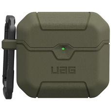 Чехол для AirPods (Gen 4, 2024) UAG Scout оливковый, термополиуретан, защита от ударов Изображение