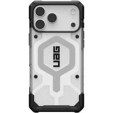Чехол для телефона UAG Pathfinder Clear MagSafe для iPhone 17 Pro Max, прозрачный/серебристый, TPU, военный стандарт Изображение