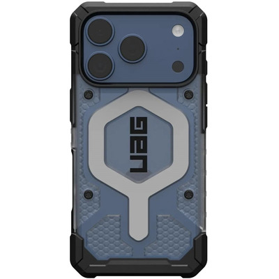 Чохол для телефону UAG Pathfinder Clear MagSafe для iPhone 17 Pro, прозорий/сріблястий, захист MIL STD 810G Зображення