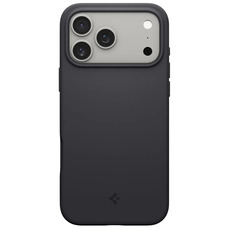 Чехол Spigen Silicone Fit MagFit для iPhone 17 Pro черный, силикон, MagSafe Изображение