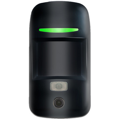 Датчик руху з камерою U-Prox PIR Cam Black бездротовий, чорний, імунітет до тварин, дальність до 4800 м Зображення