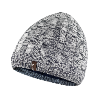 Водонепроникна шапка Dexshell Heathered Beanie 56-58 см, біло-сіра Зображення