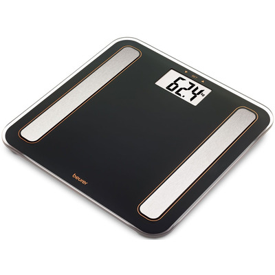 Диагностические напольные весы Beurer BF 183 LE, стекло, 180 кг, черный дисплей Изображение