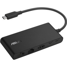 Док-станция для ноутбука ASUS DC201 Dual 4K, USB-C, Power Delivery, черная Изображение
