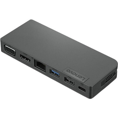 Док-станція для ноутбука Lenovo Powered USB-C Travel Hub-WW залізно-сіра, 6 портів, 112 г Зображення