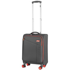 Дорожный чемодан 2E Trek, малый, полиэстер, 35л, 4 колеса, TSA, серый Изображение