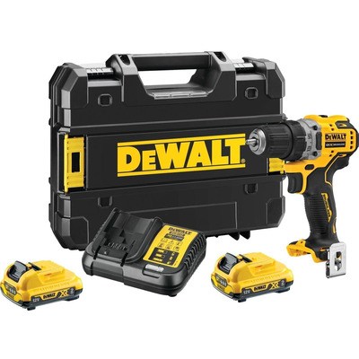 Аккумуляторная дрель-шуруповерт DeWALT DCD701D2 XR 12В 2x2А·ч бесщеточная патрон 10мм с кейсом Изображение