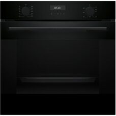 Духова шафа електрична Bosch HJA737BA0, 76 л, чорна, клас A, 3D-гаряче повітря Зображення