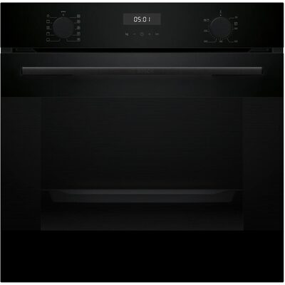 Духовой шкаф электрический Bosch HJA737BA0, 76 л, чёрный, класс A, 3D-горячий воздух Изображение