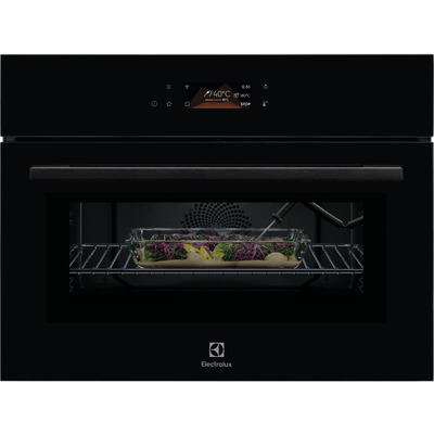 Электрический духовой шкаф Electrolux 800 MealAssist CombiQuick, 44 л, сенсорный TFT-дисплей, черный Изображение