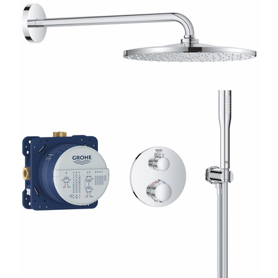 Душова система Grohe QuickFix Precision прихованого монтажу, верхній душ 310 мм, хром Зображення