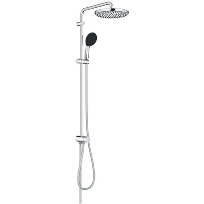 Душевая система Grohe QuickFix Vitalio Start System 250, настенный монтаж, круглый верхний душ, хром Изображение