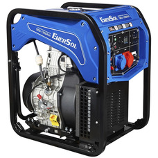 Дизельний генератор EnerSol SKD-13EBAUI 13 кВт інверторний 230/400 В електростартер колеса Зображення