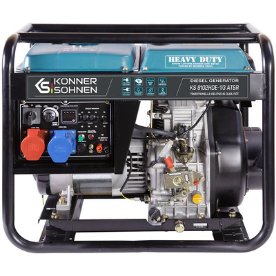 Дизельный генератор Könner & Söhnen KS 8102HDE-1/3 ATSR Heavy Duty, 5.5/6.5 кВт, 230/400 В, электростарт, AVR Изображение