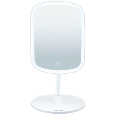 Зеркало косметическое Beurer BS 47 настольное 15x21 см, LED-подсветка, сенсорное Изображение