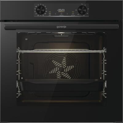 Електрична духова шафа Gorenje BOP6373E28EBG, 77 л, A+, чорна, піроліз, дисплей Зображення