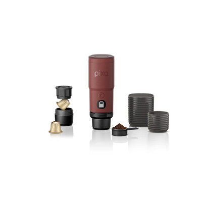 Електрична еспресо-кавоварка Wacaco Pixapresso, 120 мл, 20 бар, червона Зображення
