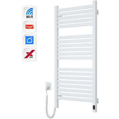 Електрична рушникосушка Navin Авангард Х, 1000x480 мм, Wi-Fi, біла сталь Зображення