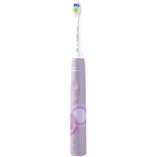 Електрична зубна щітка Philips Sonicare 4100 Series бузкова, звукова, W2, датчик тиску Зображення