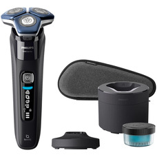 Електробритва Philips Series 7000 SkinIQ чоловіча, роторна, тример, чорна Зображення