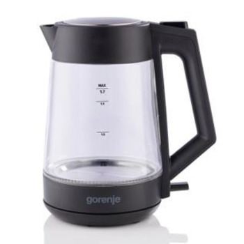 Электрочайник Gorenje K17OGP, стеклянный корпус, 1.7 л, 2200 Вт, Strix Изображение