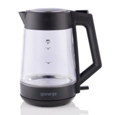 Электрочайник Gorenje K17OGP, стеклянный корпус, 1.7 л, 2200 Вт, Strix Изображение