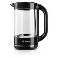 Електрочайник Bosch TWK70B03 1,7 л скляний чорний Зображення
