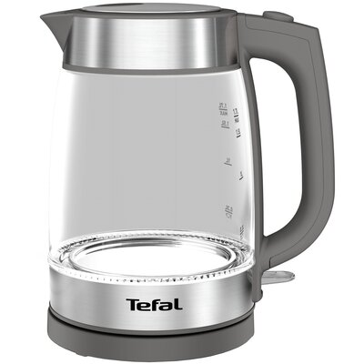 Электрочайник Tefal Glass Kettle 1,7 л 2200 Вт стеклянный серый Изображение