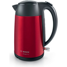 Електрочайник Bosch TWK3P424 1.7 л металевий червоний Зображення