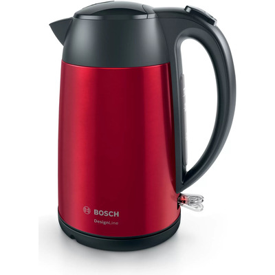 Електрочайник Bosch TWK3P424 1.7 л металевий червоний Зображення